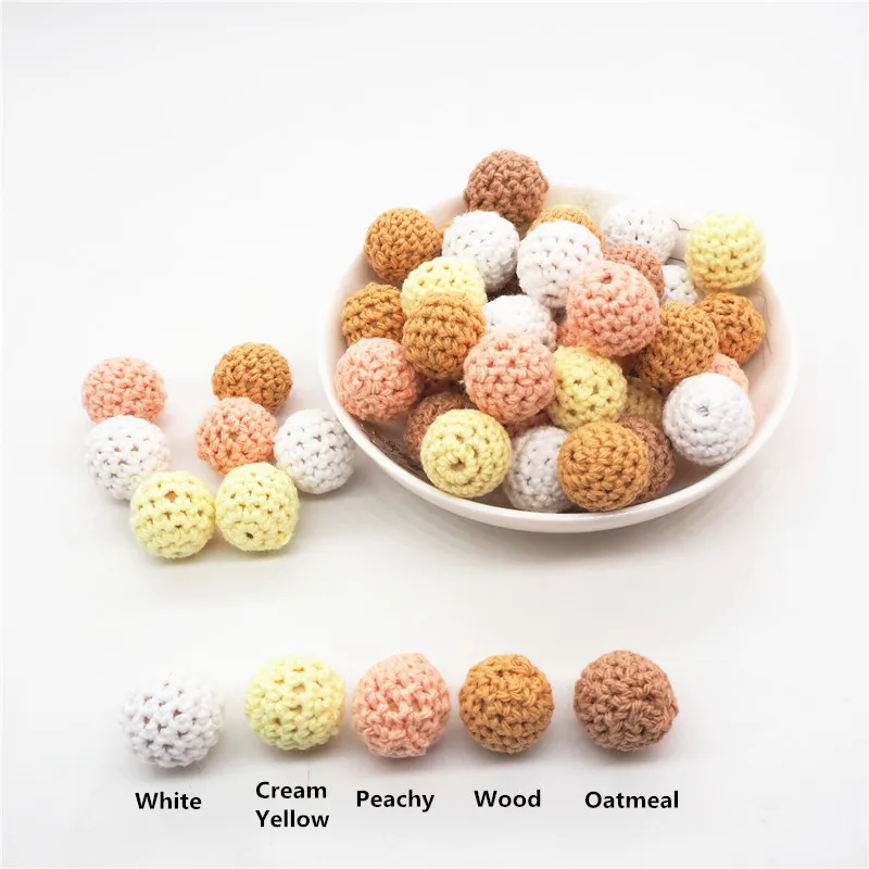 Chengkai 50pcs 16mm 20mm Round Knitting Cotton Crochet Wooden Beads Balls DIY baby teether Sensory Jewelry Toy Gift Accessories
Chengkai 50pcs 16mm 20mm Round Knitting Cotton Crochet Wooden Beads Balls DIY baby teether Sensory Jewelry Toy Gift Accessories