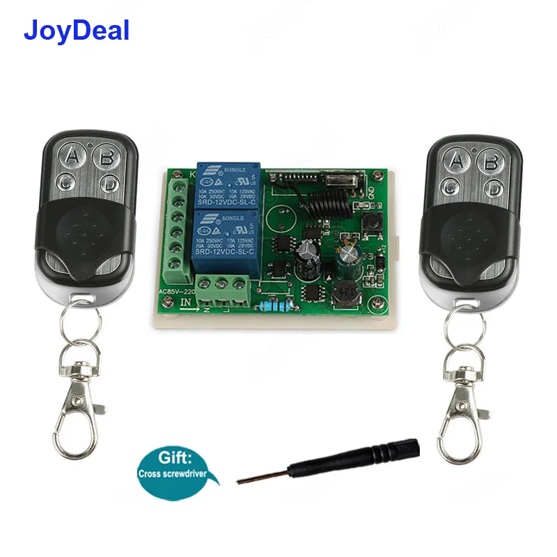 433Mhz Remote Control Switch 2 Channel Light Switch Relay Receiver AC 110V 220V Transmitter Controller For Home Led Lamp Control
433Mhz Remote Control Switch 2 Channel Light Switch Relay Receiver AC 110V 220V Transmitter Controller For Home Led Lamp Control
