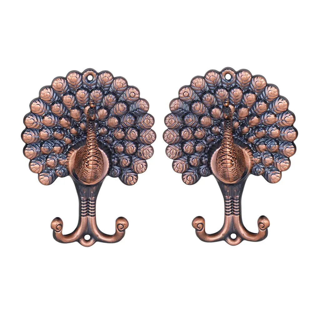 1 Pair of Vintage Peacock-Pattern Drapery/Curtain Holdbacks Tie Back Hooks---Antique Copper Color
1 Pair of Vintage Peacock-Pattern Drapery/Curtain Holdbacks Tie Back Hooks---Antique Copper Color