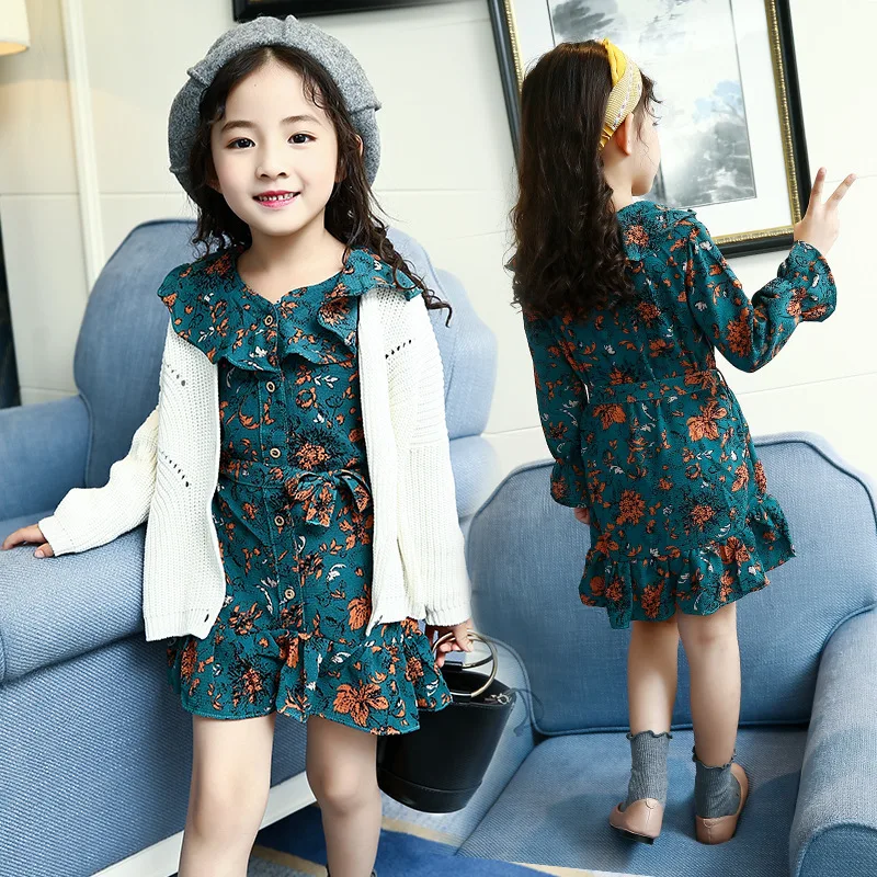Autumn New Pattern Korean Girl Restore Ancient Ways Wind Shivering Dress Easy Solid Color Bat Sleeve Sweater Kids Clothing
Autumn New Pattern Korean Girl Restore Ancient Ways Wind Shivering Dress Easy Solid Color Bat Sleeve Sweater Kids Clothing