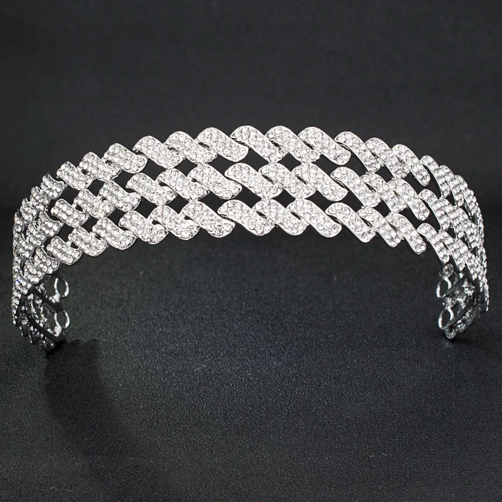 Crystals Rhinestone 3/2 Round 3 Rows Bridal Wedding Headband Hairband Tiara Hair Jewelry Accessories Hairpieces HG0048
Crystals Rhinestone 3/2 Round 3 Rows Bridal Wedding Headband Hairband Tiara Hair Jewelry Accessories Hairpieces HG0048