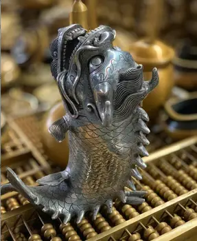 Christmas Jewelry + Silver Sculpture in White Copper and Silver Arowana Sculpture Carved Animal Sculpture Free of Freight
Christmas Jewelry + Silver Sculpture in White Copper and Silver Arowana Sculpture Carved Animal Sculpture Free of Freight