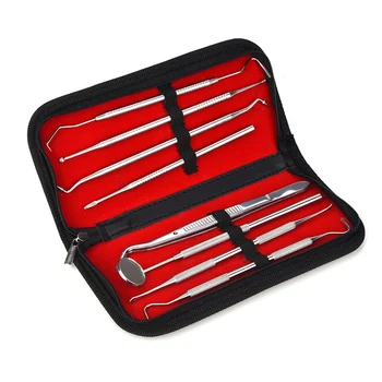 8Pcs Dental Mirror Stainless Steel Dental Tool Set Mouth Mirror Dental Kit Instrument Dental Pick Dentist Scraper Scaler Mirror
8Pcs Dental Mirror Stainless Steel Dental Tool Set Mouth Mirror Dental Kit Instrument Dental Pick Dentist Scraper Scaler Mirror