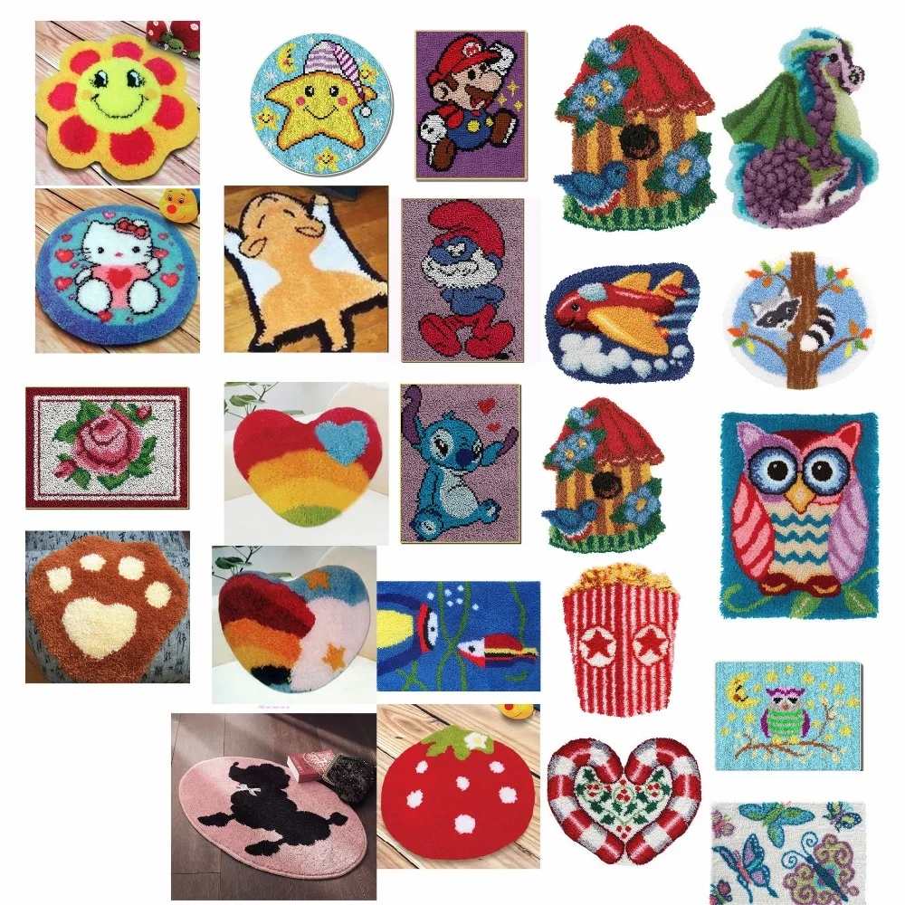 ANIMALS 9 shipping Latch Hook Kit Rug Cushion Pillow Mat DIY Craft Flower Cross Stitch Needlework Crocheting Rug Embroidery
ANIMALS 9 shipping Latch Hook Kit Rug Cushion Pillow Mat DIY Craft Flower Cross Stitch Needlework Crocheting Rug Embroidery