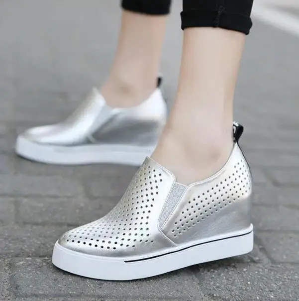Spring and summer small white shoes, a pedal, fashion, increased hollow, breathable casual shoes, women
Spring and summer small white shoes, a pedal, fashion, increased hollow, breathable casual shoes, women