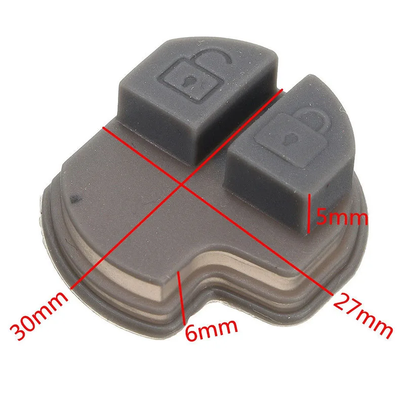 JX-LCLYL 2 Buttons Remote Key Rubber Pad For Suzuki GRAND VITARA SWIFT IGNIS ALTO SX4