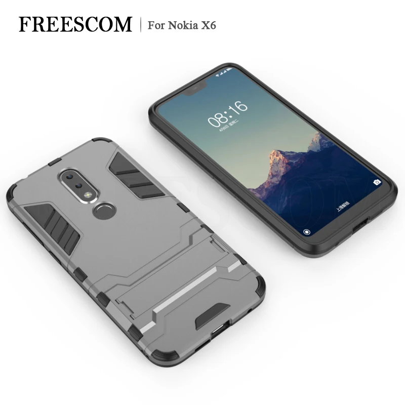 Case For Nokia X6 2018 Phone Cases Hard PC+Soft TPU Back Cover For Nokia 6.1 Plus
Case For Nokia X6 2018 Phone Cases Hard PC+Soft TPU Back Cover For Nokia 6.1 Plus