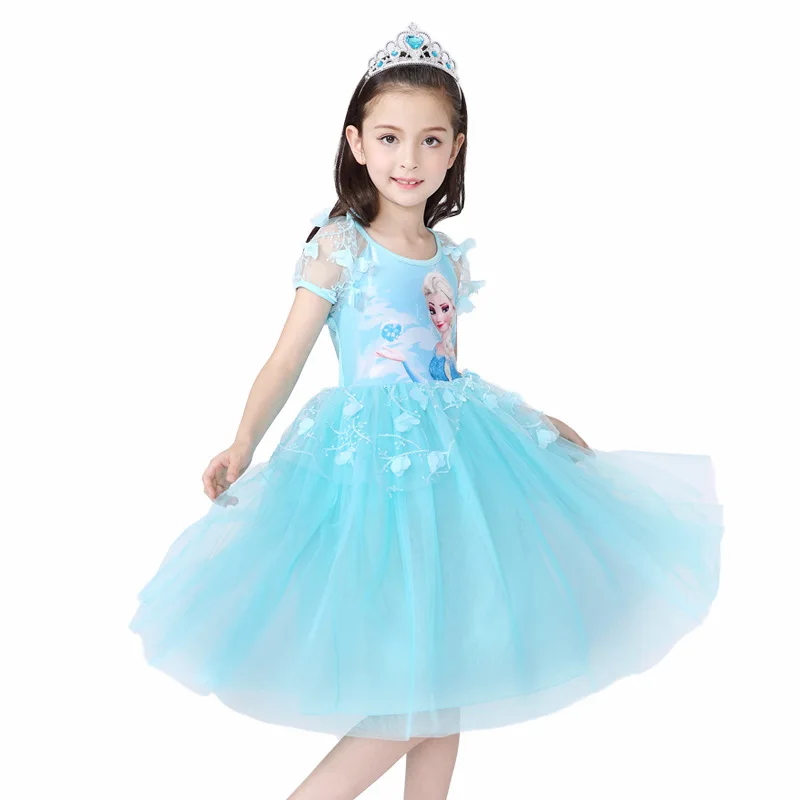 Disney Frozen Elsa princess dress summer short sleeves Girls dress three-dimensional embroidered lace dance prom cartoon dress
Disney Frozen Elsa princess dress summer short sleeves Girls dress three-dimensional embroidered lace dance prom cartoon dress