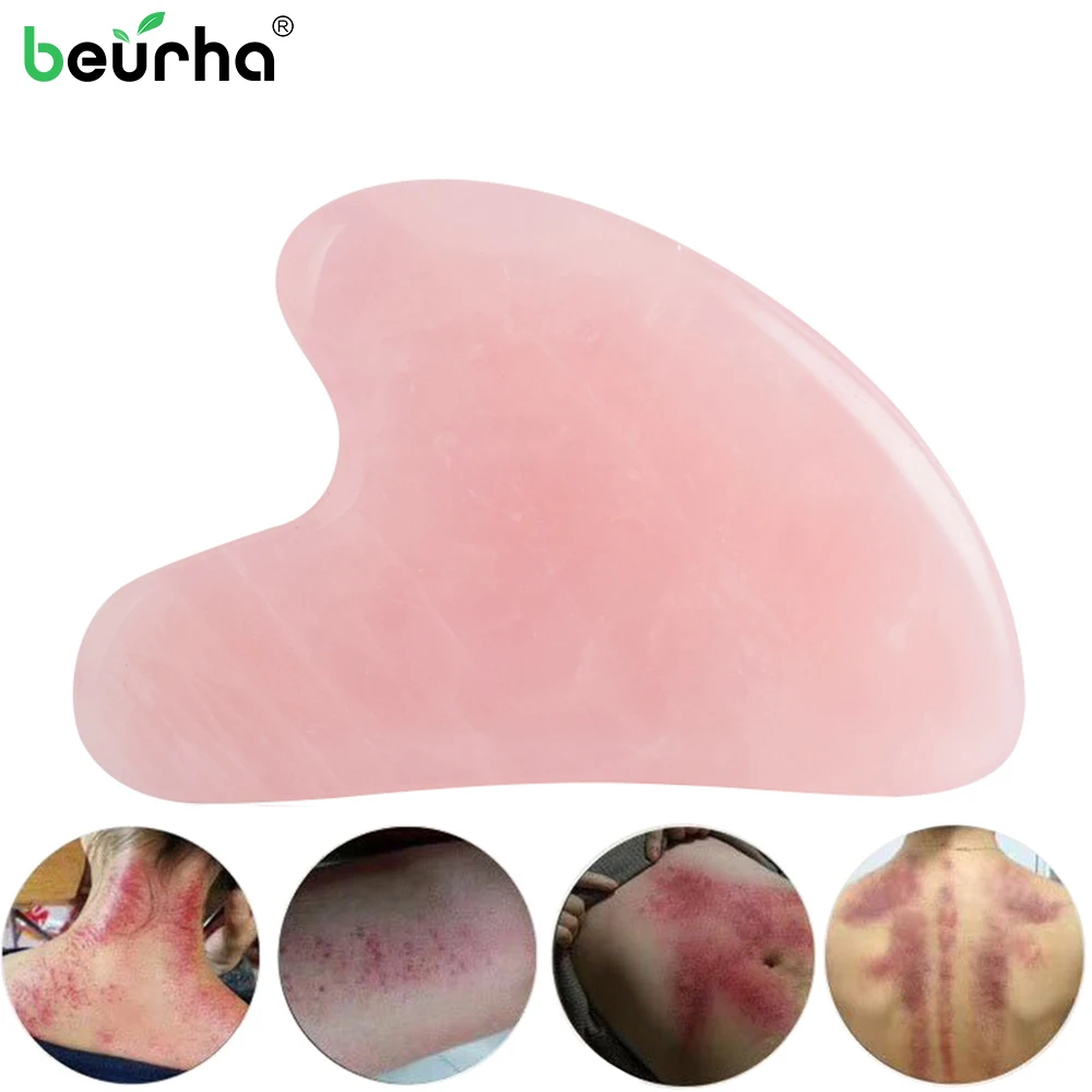 Rose Quartz Jade Guasha Board Natural Stone Scraper Chinese Gua Sha Tools For Face Neck Back Body Acupuncture Pressure Therapy
Rose Quartz Jade Guasha Board Natural Stone Scraper Chinese Gua Sha Tools For Face Neck Back Body Acupuncture Pressure Therapy