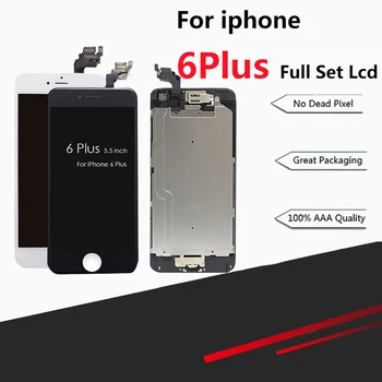 10PCS LCD display, for pantalla iPhone 6 plus screen replacement, has a front-facing camera and a Home button
10PCS LCD display, for pantalla iPhone 6 plus screen replacement, has a front-facing camera and a Home button