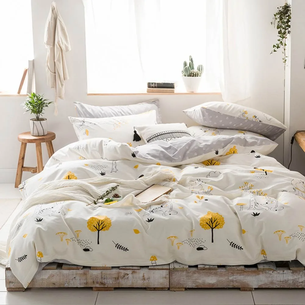 2019 Squirrels Deers Cartoon Scandinavian Cotton Bedlinens 3/4pcs Bedding Set Twin Queen Customize Size Bedsheet Pillowcases
2019 Squirrels Deers Cartoon Scandinavian Cotton Bedlinens 3/4pcs Bedding Set Twin Queen Customize Size Bedsheet Pillowcases