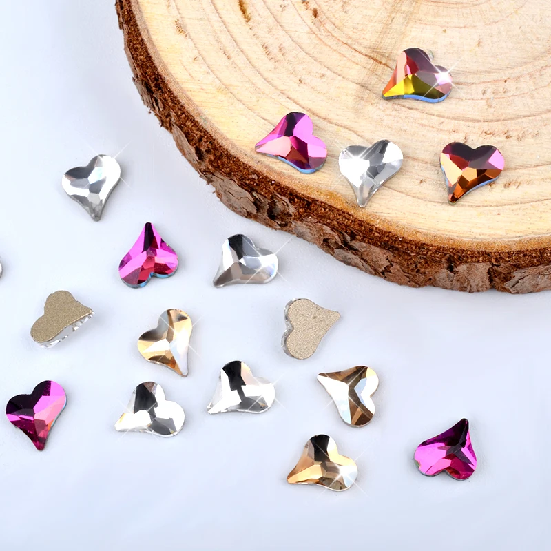 Flat Bottom Heart Shape Nail Art Decorations Jewelry 10pcs Colourful Nail Crystals Stones Rhinestones Charms 3D White Rhinestone
Flat Bottom Heart Shape Nail Art Decorations Jewelry 10pcs Colourful Nail Crystals Stones Rhinestones Charms 3D White Rhinestone