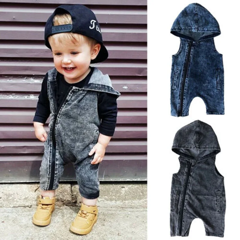 Focusnorm 2 Colors 0-4T Toddler Baby Boy Romper Jumpsuit Sleeveless Hooded Zipper Solid Denim Summer Clothes Sunsuit
Focusnorm 2 Colors 0-4T Toddler Baby Boy Romper Jumpsuit Sleeveless Hooded Zipper Solid Denim Summer Clothes Sunsuit