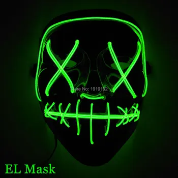 Flashing EL Driver and Halloween Mask Glowing LED Neon Mask,EL Wire Mask for Men's Gift Birthday Party Decoration Free shipping
Flashing EL Driver and Halloween Mask Glowing LED Neon Mask,EL Wire Mask for Men's Gift Birthday Party Decoration Free shipping