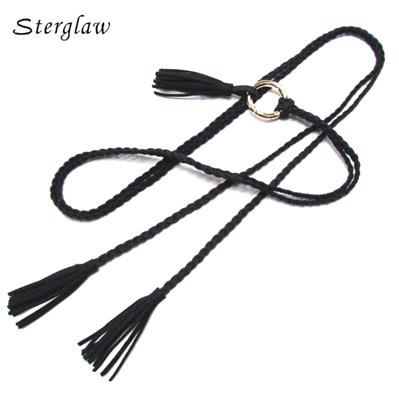 220cm New Fashion long leather designer braided waist belt with tassel Weave belts for women riem girls string waistband B202
220cm New Fashion long leather designer braided waist belt with tassel Weave belts for women riem girls string waistband B202