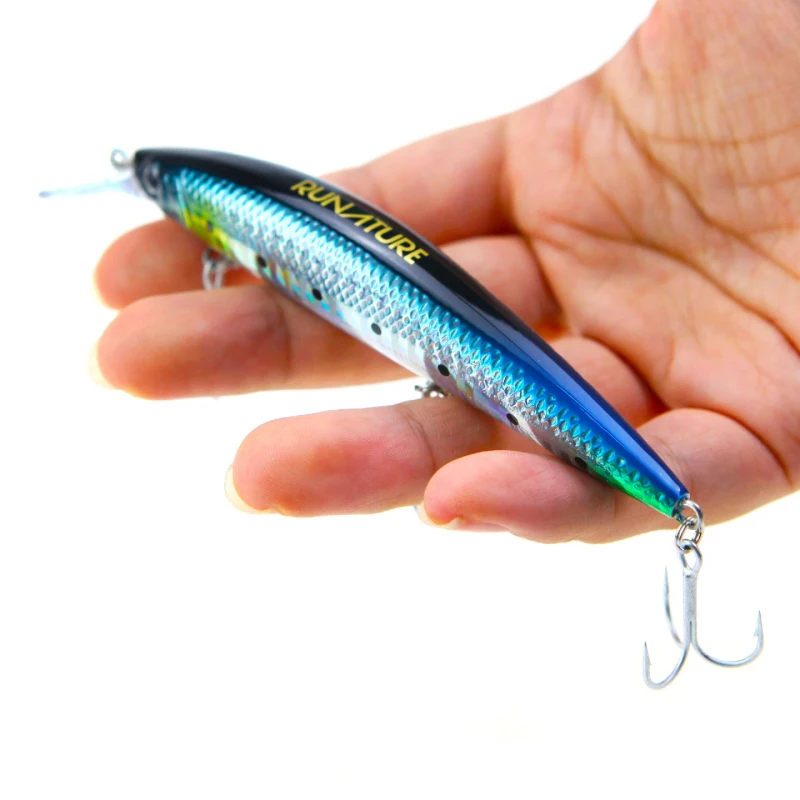 Runature Flash Minnow Sinking Lure 110mm/37g Artificial Bait Fishing Tackle Soft bait & Hard Bait Suit Fishing Gear Carp Fishing
Runature Flash Minnow Sinking Lure 110mm/37g Artificial Bait Fishing Tackle Soft bait & Hard Bait Suit Fishing Gear Carp Fishing