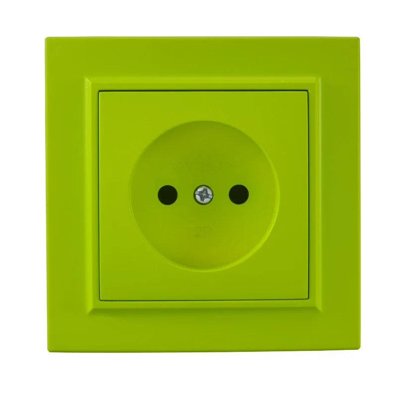 2019 Pop socket Yellow Green Euro Wall Socket without earth 250V 10A Power Supply Wall Mount Decorative DIY socket livolo
2019 Pop socket Yellow Green Euro Wall Socket without earth 250V 10A Power Supply Wall Mount Decorative DIY socket livolo