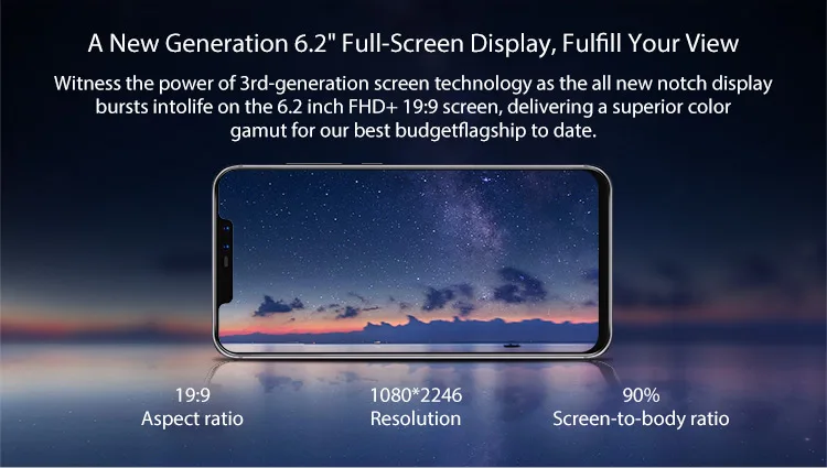 UMIDIGI UMI Z2 Special Edition 4GB RAM 64GB ROM Helio P23 MTK6763 2.0GHz Octa Core 6.2 Inch FHD+ Full Screen Quad Camera Android 8.1 4G LTE Smartphone