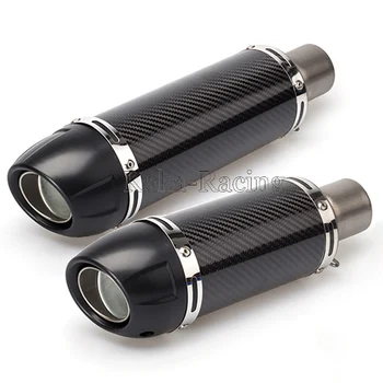 Universal Inlet 51mm GP Motorcycle Exhaust Muffler Carbon Fiber Pipe Leovince Motorbike Muffler Exhaust Escape moto DB Killer
Universal Inlet 51mm GP Motorcycle Exhaust Muffler Carbon Fiber Pipe Leovince Motorbike Muffler Exhaust Escape moto DB Killer