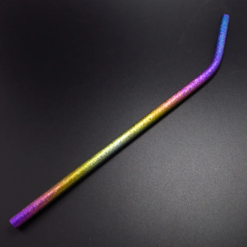 Colorful Bent Drink Straw Titanium Straw Outdoor Tableware Safety Titanium Alloy Straws
Colorful Bent Drink Straw Titanium Straw Outdoor Tableware Safety Titanium Alloy Straws
