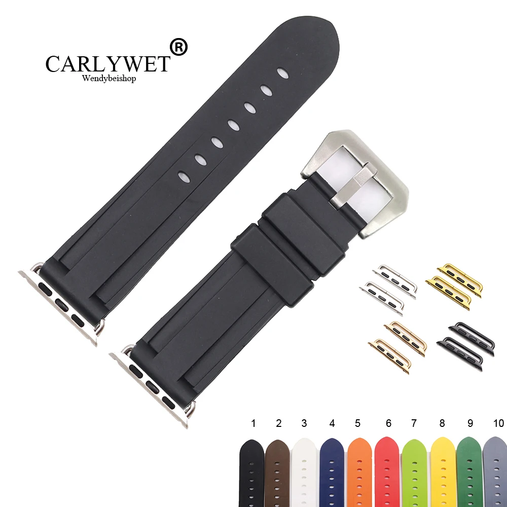 CARLYWET Fashion 38 40 42 44mm Black White Silicone Rubber Replacement Wrist Watchband Strap Loop Belt For Iwatch Series 4/3/2/1
CARLYWET Fashion 38 40 42 44mm Black White Silicone Rubber Replacement Wrist Watchband Strap Loop Belt For Iwatch Series 4/3/2/1
