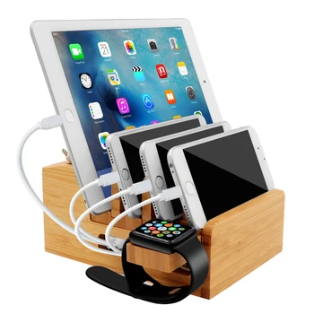Bamboo Charging Station for iPad Stand Desktop Organizer Tablet Cellphone Holder Cord Organizer Multi-Devices Station
Bamboo Charging Station for iPad Stand Desktop Organizer Tablet Cellphone Holder Cord Organizer Multi-Devices Station