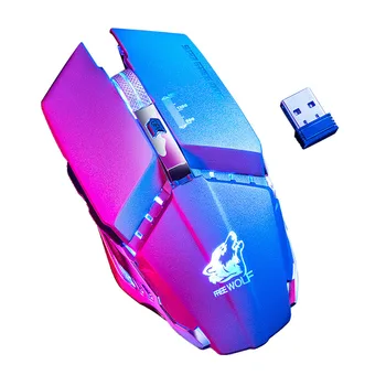 Rechargeable 2.4GHz 1600DPI 6Buttons Wireless Mute Mouse LED Backlit Mechanical Mouse For PC Laptop Games#T2
Rechargeable 2.4GHz 1600DPI 6Buttons Wireless Mute Mouse LED Backlit Mechanical Mouse For PC Laptop Games#T2