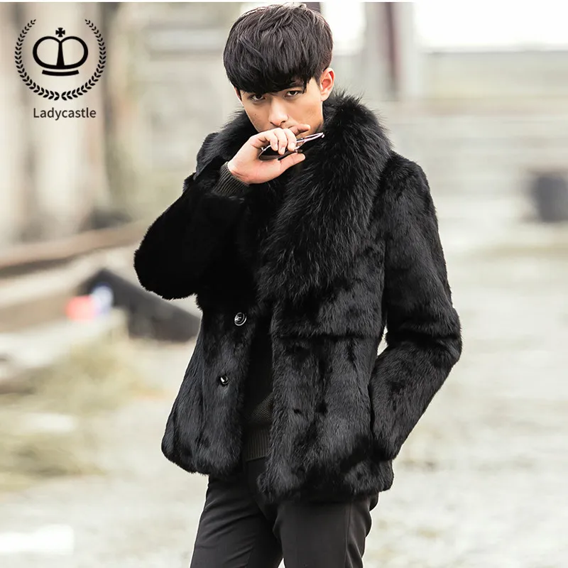 2018 Luxury Real Rabbit Fur Coat Men With Big Raccoon Dog Fur Collar Winter Warm Male Rabbit Fur Jacket Genuine Fashion FM-021
2018 Luxury Real Rabbit Fur Coat Men With Big Raccoon Dog Fur Collar Winter Warm Male Rabbit Fur Jacket Genuine Fashion FM-021