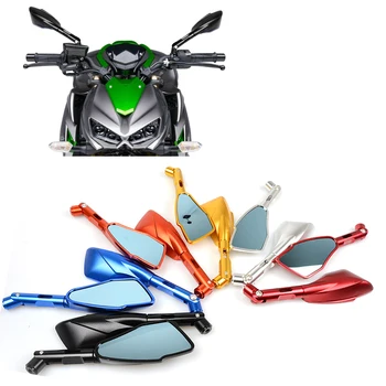 Universal CNC Motorcycle Aluminum Rear View Mirrors Blue Glass motorbike Side rearview mirror For Kawasaki Z900 Z900RS Z800 
Universal CNC Motorcycle Aluminum Rear View Mirrors Blue Glass motorbike Side rearview mirror For Kawasaki Z900 Z900RS Z800