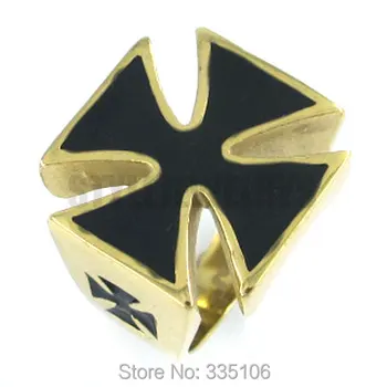 Free Shipping! Gold Plated Cross Ring Stainless Steel Jewelry Gothic Punk Cross Men Ring SWR0138
Free Shipping! Gold Plated Cross Ring Stainless Steel Jewelry Gothic Punk Cross Men Ring SWR0138