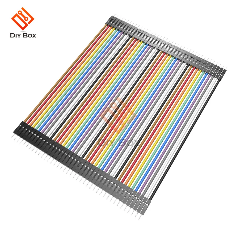 40PCS 10CM 2.54MM Row Male to Male Dupont Cable Breadboard Jumper Wire For arduino
40PCS 10CM 2.54MM Row Male to Male Dupont Cable Breadboard Jumper Wire For arduino