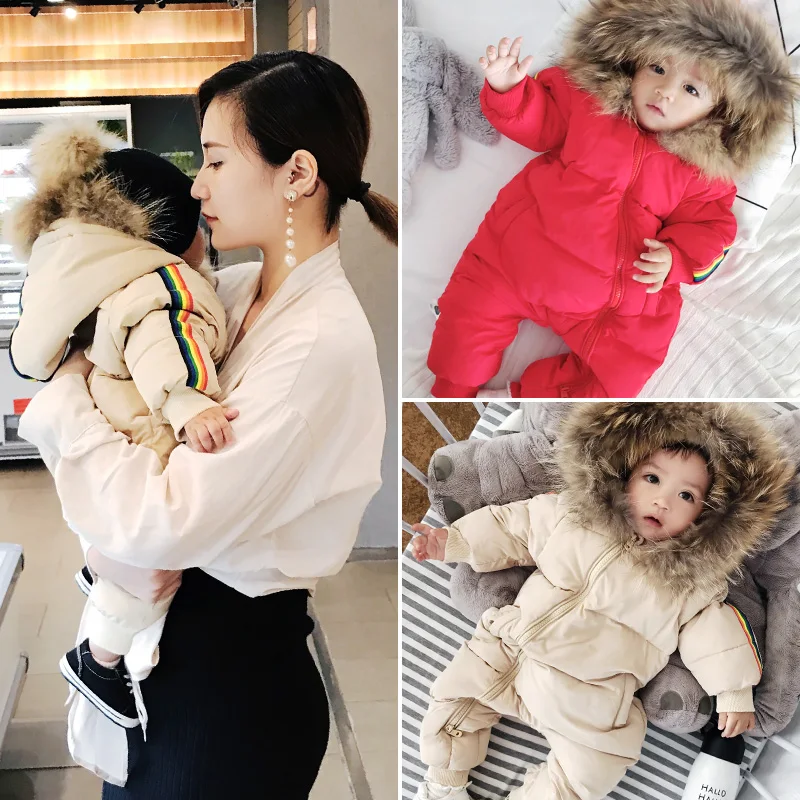 Lemonmiyu Baby Warm Winter Rompers For Newborn Fur Collar Hooded 0-24M Toddler Jumpsuits Zipper Full Length Overalls For Boys
Lemonmiyu Baby Warm Winter Rompers For Newborn Fur Collar Hooded 0-24M Toddler Jumpsuits Zipper Full Length Overalls For Boys