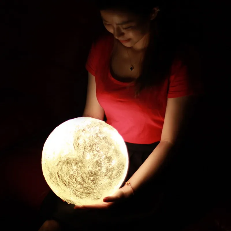 3D Print LED Moon Light Touch Switch LED Bedroom Night Lamp Novelty Light for Baby Kids Children Christmas Home Decoration
3D Print LED Moon Light Touch Switch LED Bedroom Night Lamp Novelty Light for Baby Kids Children Christmas Home Decoration