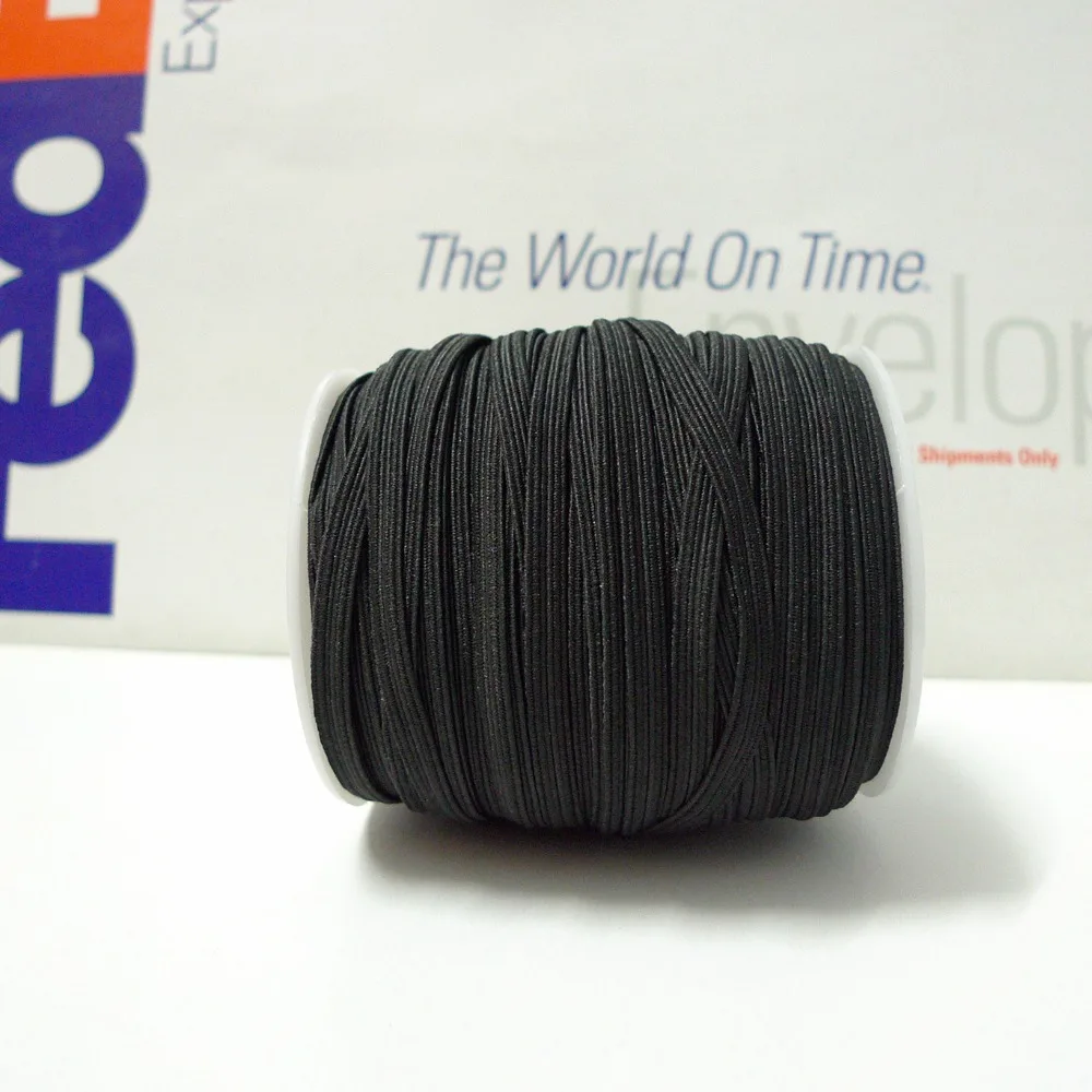 1/4'' 6mm #28 Black Skinny Hair Elastic Band You Pick Colors