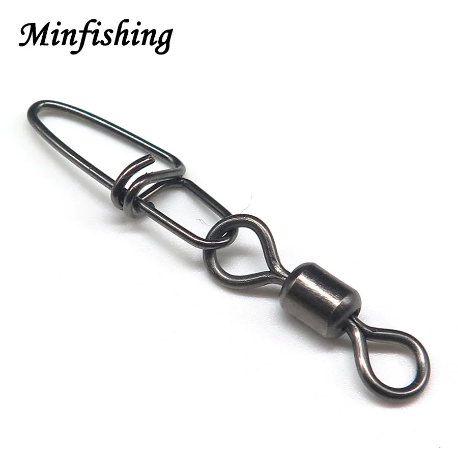Minfishing 50 PCS Fishing Swivel MS+SK Ball Bearing Rolling Swivel with Safe Snap Barrel Swivel Fishing Hook Connector
Minfishing 50 PCS Fishing Swivel MS+SK Ball Bearing Rolling Swivel with Safe Snap Barrel Swivel Fishing Hook Connector