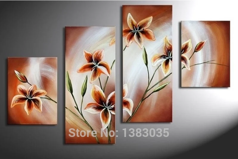 Hand Painted Modern Brown Blooming Flowers Oil Paintings On Canvas 4pcs Abstract Wall Art Home Decor Picture Sets
Hand Painted Modern Brown Blooming Flowers Oil Paintings On Canvas 4pcs Abstract Wall Art Home Decor Picture Sets
