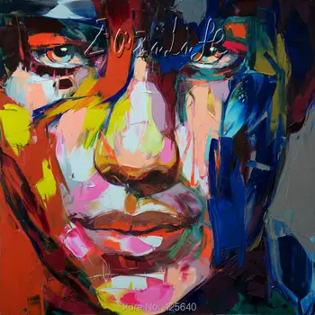 Palette knife painting portrait Palette knife Face Oil painting Impasto figure on canvas Hand painted Francoise Nielly 13-30
Palette knife painting portrait Palette knife Face Oil painting Impasto figure on canvas Hand painted Francoise Nielly 13-30