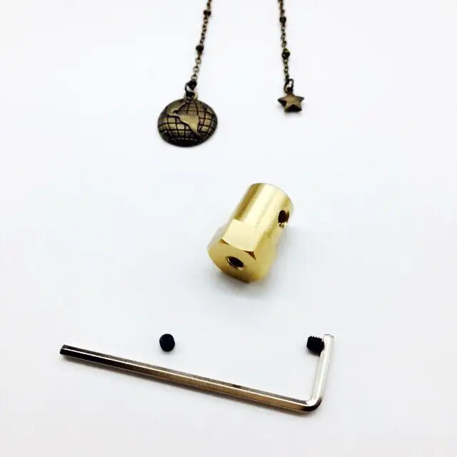 Brass hexagonal coupling, motor connector, shaft couplers,Robot, Intelligent car wheels connector, for DIY models
Brass hexagonal coupling, motor connector, shaft couplers,Robot, Intelligent car wheels connector, for DIY models