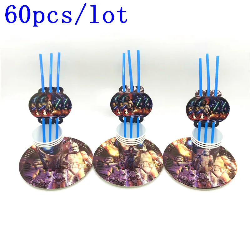 60Pcs/Lot Hot Sales Star Wars Theme Luke Skywalker Drinking Straws Design Kids Birthday Party Decorations Party Supplies
60Pcs/Lot Hot Sales Star Wars Theme Luke Skywalker Drinking Straws Design Kids Birthday Party Decorations Party Supplies