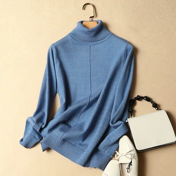 2019 Thick Turtleneck Warm Women Sweater Autumn Winter Knitted Femme Pull High Elasticity Soft Female Pullovers Sweater
2019 Thick Turtleneck Warm Women Sweater Autumn Winter Knitted Femme Pull High Elasticity Soft Female Pullovers Sweater