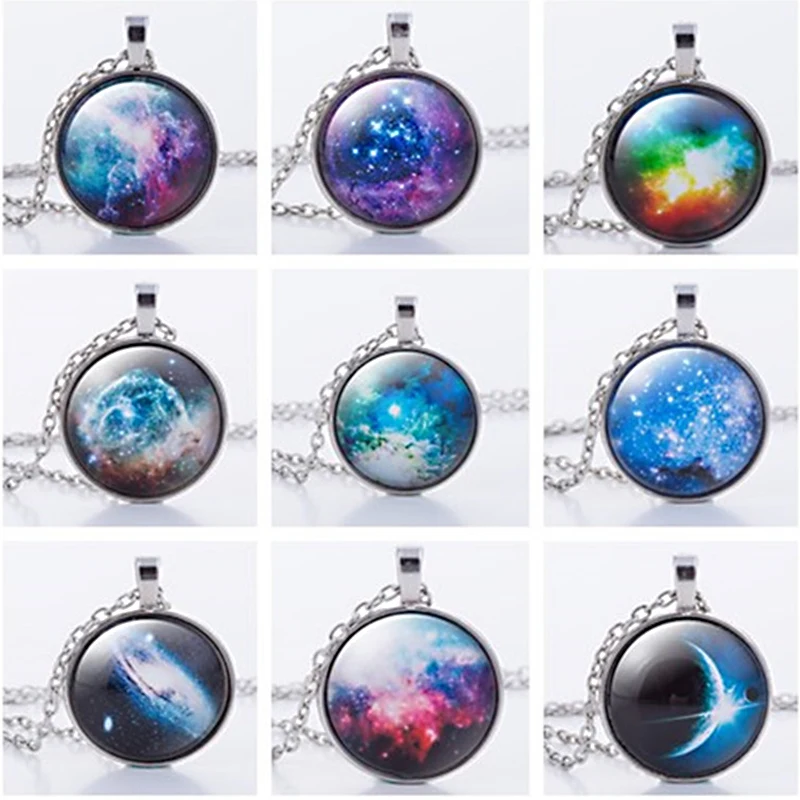 LNRRABC Salable Fashion Popular Silver Pendant Necklace Starry Sky Galaxy Pattern Glass Aolly Chain
LNRRABC Salable Fashion Popular Silver Pendant Necklace Starry Sky Galaxy Pattern Glass Aolly Chain