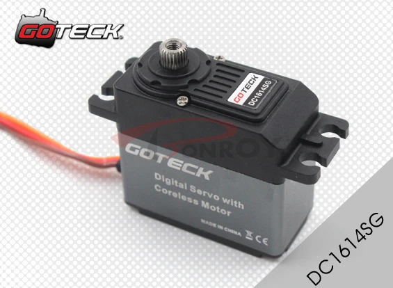 Goteck DC1614S digital coreless High Speed Servo motor with high torque 14/16kg-cm in 4.8V/6V for Car model
Goteck DC1614S digital coreless High Speed Servo motor with high torque 14/16kg-cm in 4.8V/6V for Car model