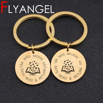 2PC Custom Name Fashion Keychain Engraved Books Says Read Return Cute Bag Charm Pendant Car Key Tag For Friends Keyring Gifts
2PC Custom Name Fashion Keychain Engraved Books Says Read Return Cute Bag Charm Pendant Car Key Tag For Friends Keyring Gifts