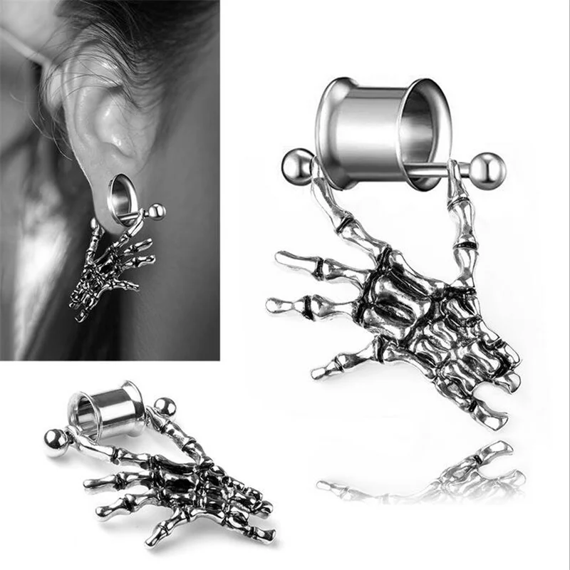 Stainless Steel Skeleton Ear Plugs Tunnel Flesh Expansions Piercing Earrings Gauges Ear Expanders Punk Body Jewelry
Stainless Steel Skeleton Ear Plugs Tunnel Flesh Expansions Piercing Earrings Gauges Ear Expanders Punk Body Jewelry