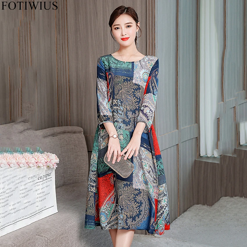 3XL 2019 Summer Dress Women Print Retro Vintage Silk Dress Chinese Style Plus Size Dresses Casual Vestidos Robe Femme
3XL 2019 Summer Dress Women Print Retro Vintage Silk Dress Chinese Style Plus Size Dresses Casual Vestidos Robe Femme
