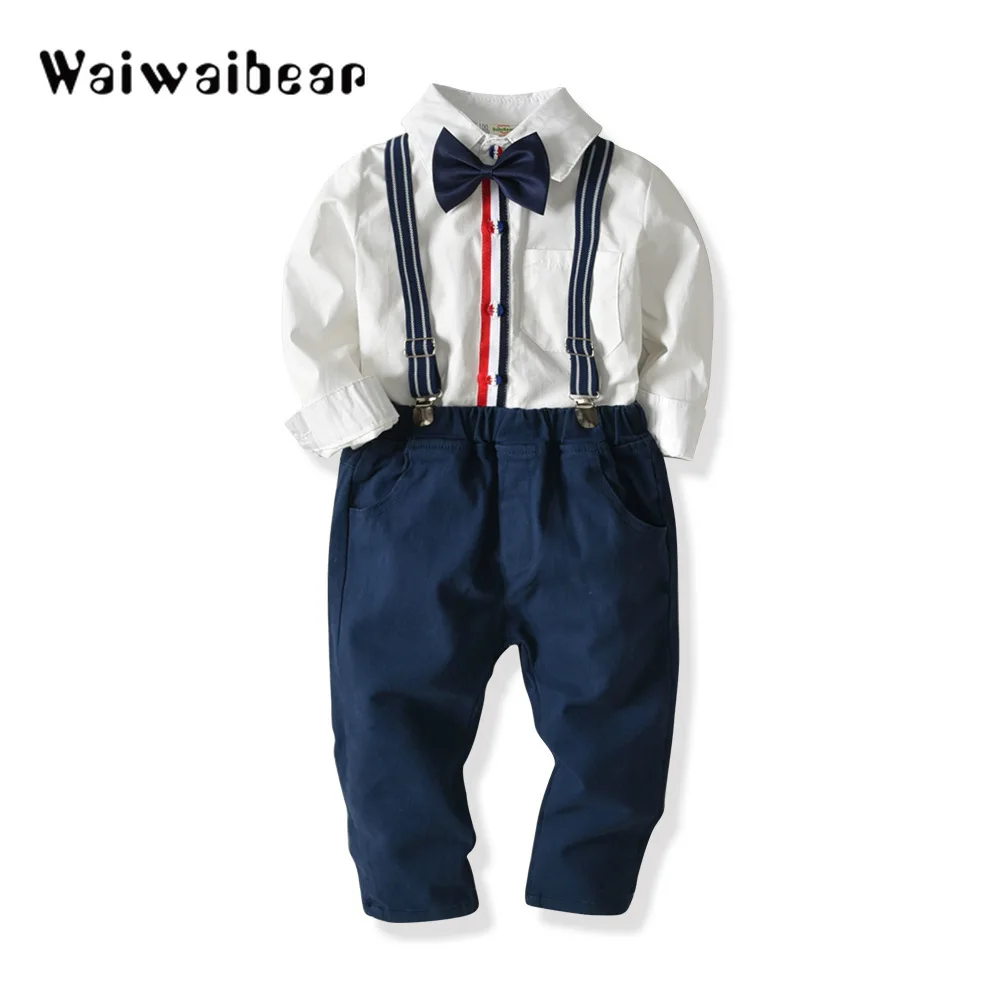 Baby Boy Suits Long- Sleeved Clothes Newborn Baby Sets Kids Clothing Gentleman Suit Shirt+Bow Tie+Suspender Trousers
Baby Boy Suits Long- Sleeved Clothes Newborn Baby Sets Kids Clothing Gentleman Suit Shirt+Bow Tie+Suspender Trousers