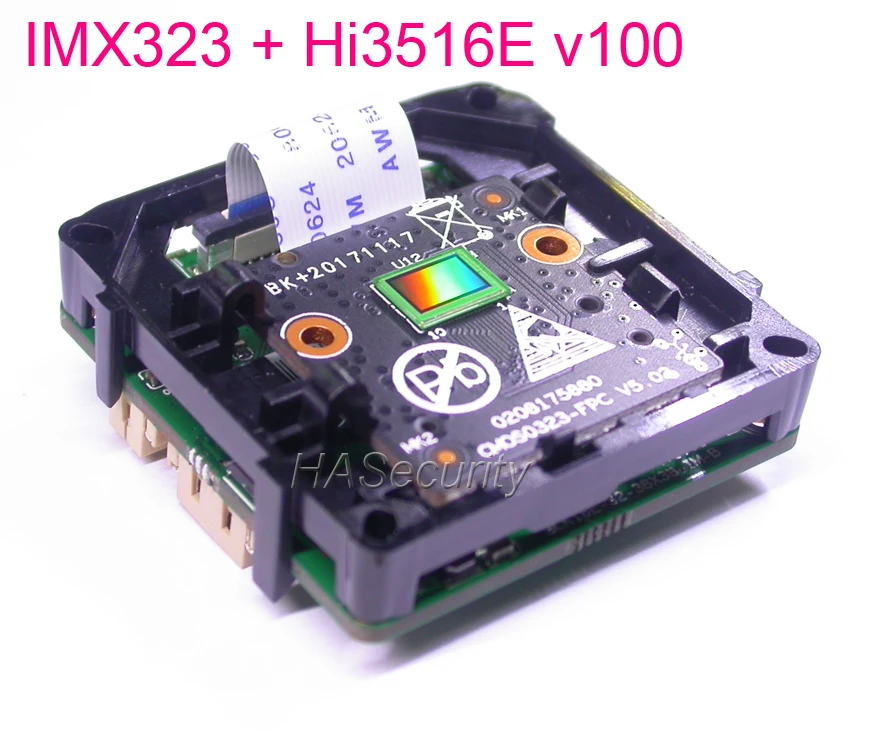 H.265 / H.264 (1080P) 1/2.9" Sony EXmor IMX323 + Hi3516E V100 IP CCTV camera PCB board module (optional parts)
H.265 / H.264 (1080P) 1/2.9" Sony EXmor IMX323 + Hi3516E V100 IP CCTV camera PCB board module (optional parts)