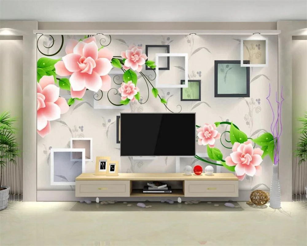 Beibehang Custom wallpaper fashion beautiful flowers wallpaper stereoscopic 3D TV background wall home decoration 3d wallpaper
Beibehang Custom wallpaper fashion beautiful flowers wallpaper stereoscopic 3D TV background wall home decoration 3d wallpaper