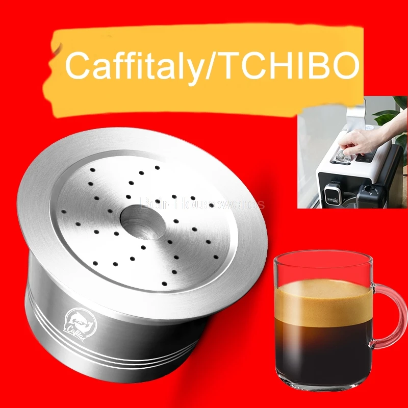 Caffitaly Capsules Stainless Steel Coffee Filter Reusable Coffee Dripper Cafe for TCHIBO
Caffitaly Capsules Stainless Steel Coffee Filter Reusable Coffee Dripper Cafe for TCHIBO