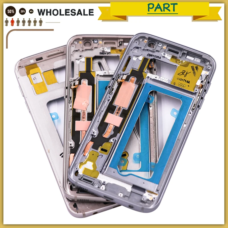 New For Samsung Galaxy S7 S7 Edge G930F G935F Metal Middle Frame Mid Plate Housing Bezel Chassis With All Small Parts
New For Samsung Galaxy S7 S7 Edge G930F G935F Metal Middle Frame Mid Plate Housing Bezel Chassis With All Small Parts